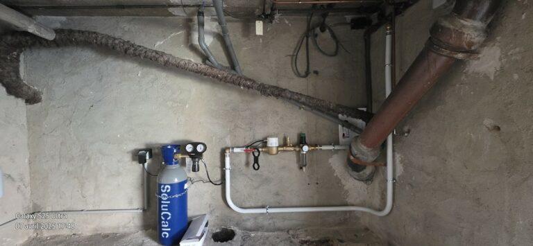 Réfection de l’Arrivée d’Eau avec adoucisseur CO₂ Solucalc, Chupin Energies, plombier dans la Marne, l’Aube, la Seine et Marne, l’Yonne